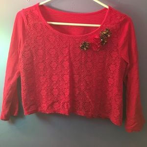 Girls lace shirt